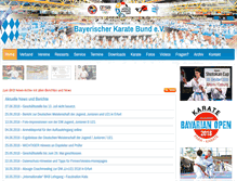 Tablet Screenshot of karate-bayern.de